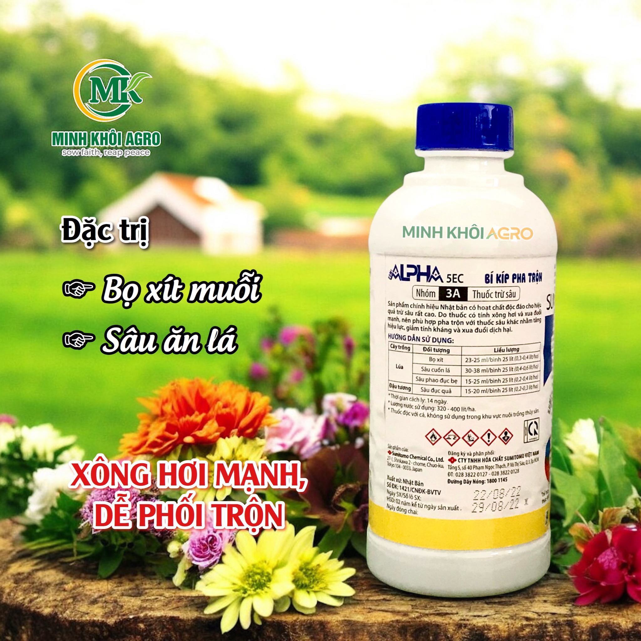 Thuốc trừ sâu Sumi Alpha 5EC - Chai 450ml